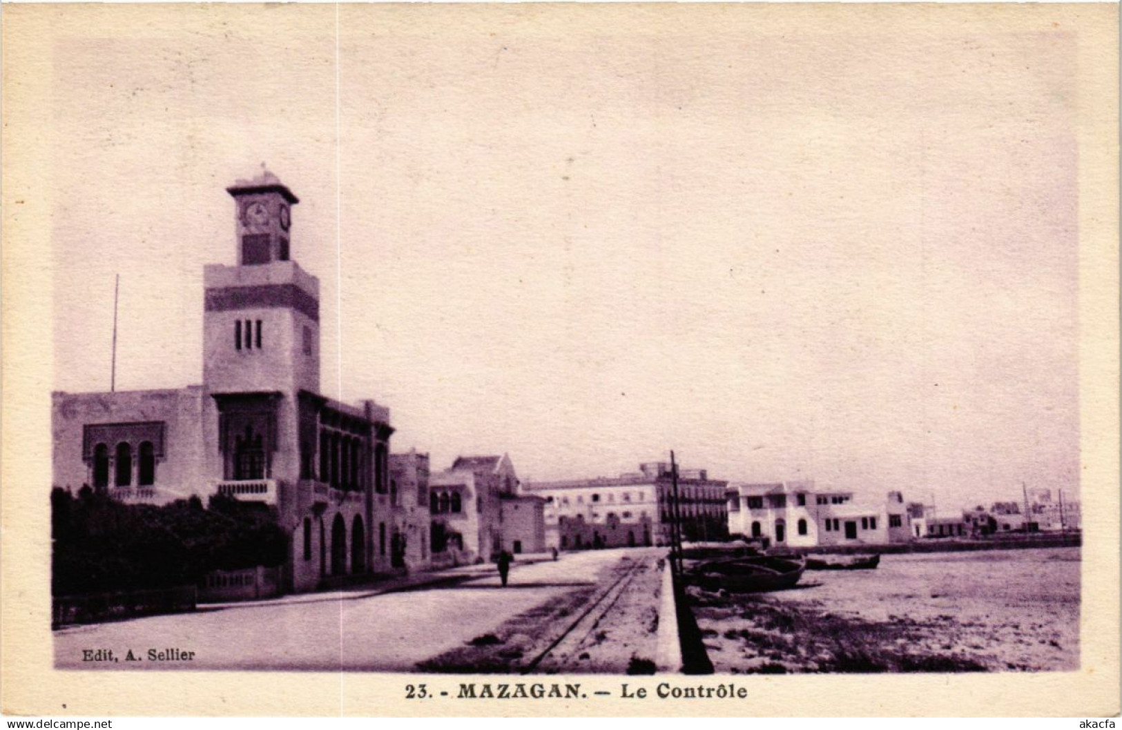 CPA MOROCCO MAZAGAN - Le Controle (219363)