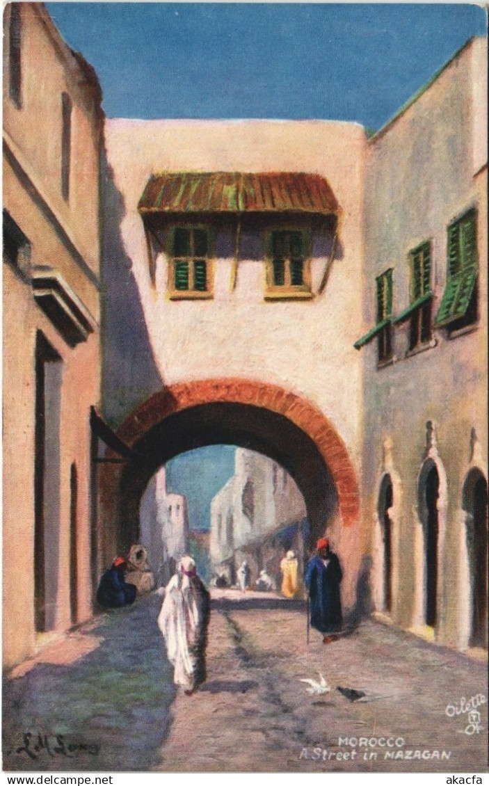 CPA MOROCCO MAZAGAN Rue (10635)