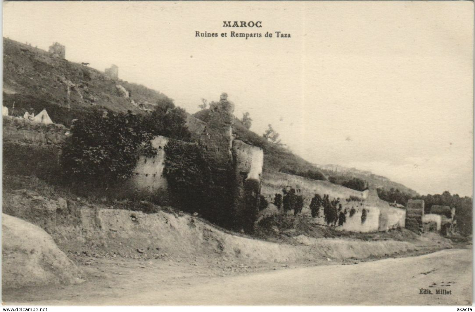 CPA MOROCCO Taza - Ruines et Remparts de Taza (1083367)