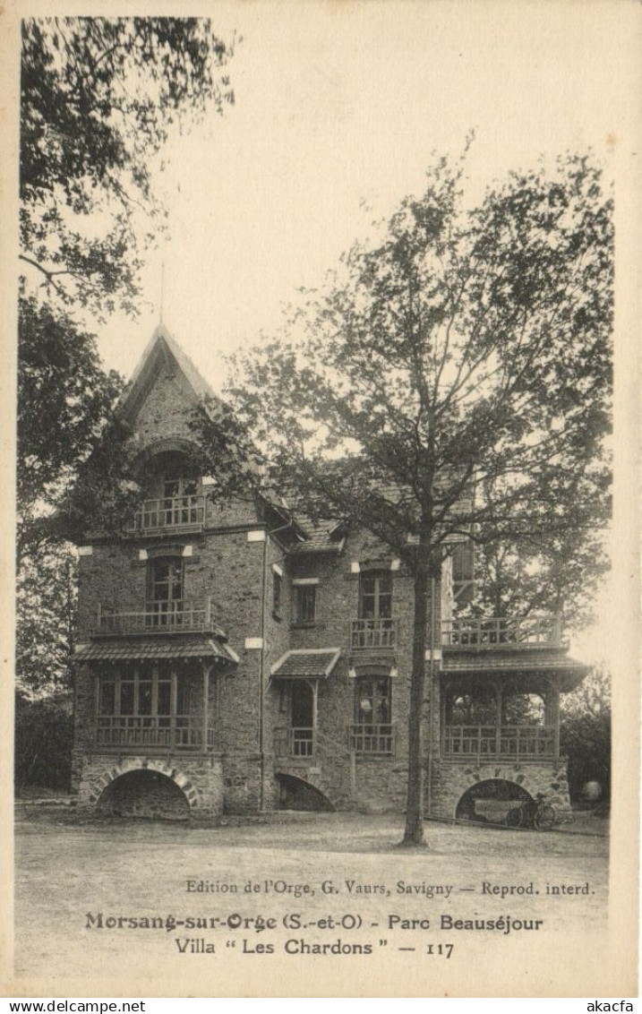 CPA Morsang-sur-Orge (S-et-O.) Parc Beauséjour Villa "Les Chardons" (172037)