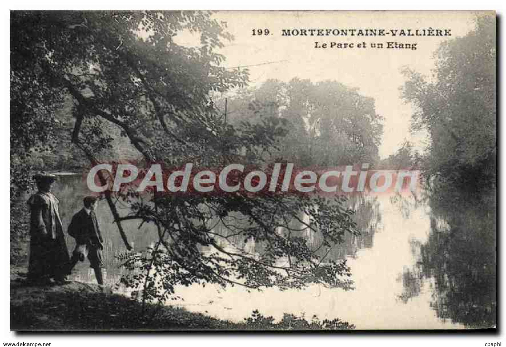 CPA Mortefontaine Valliere parc Etang