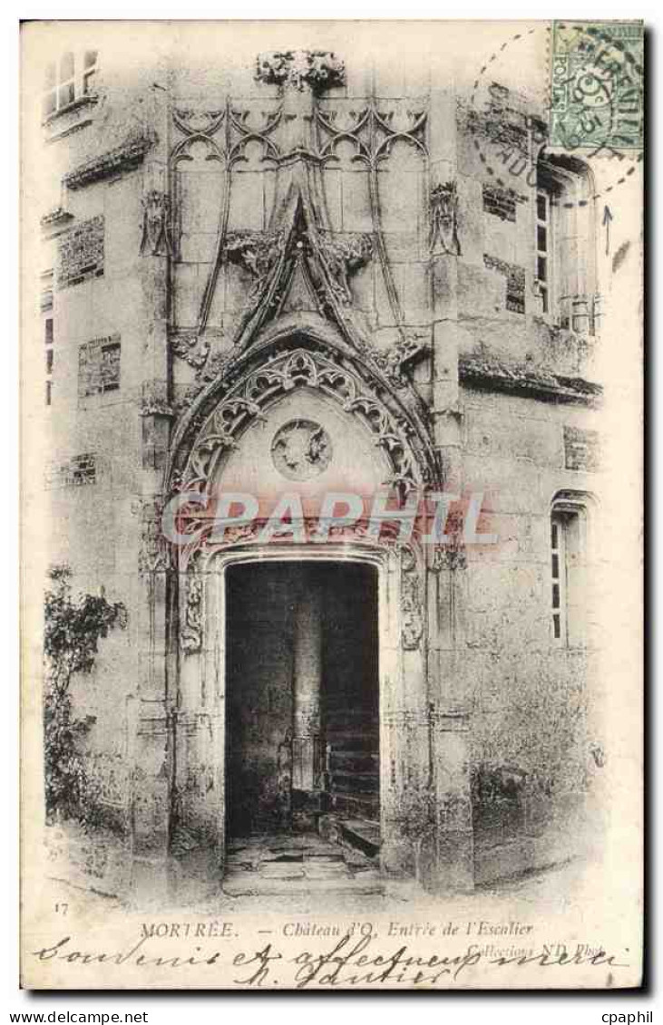 CPA Mortree Chateau D'O Entree De I'Escalier