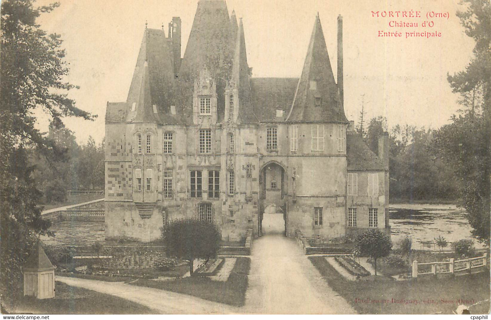 CPA Mortree (Orne) Chateau d'O Entree Principale