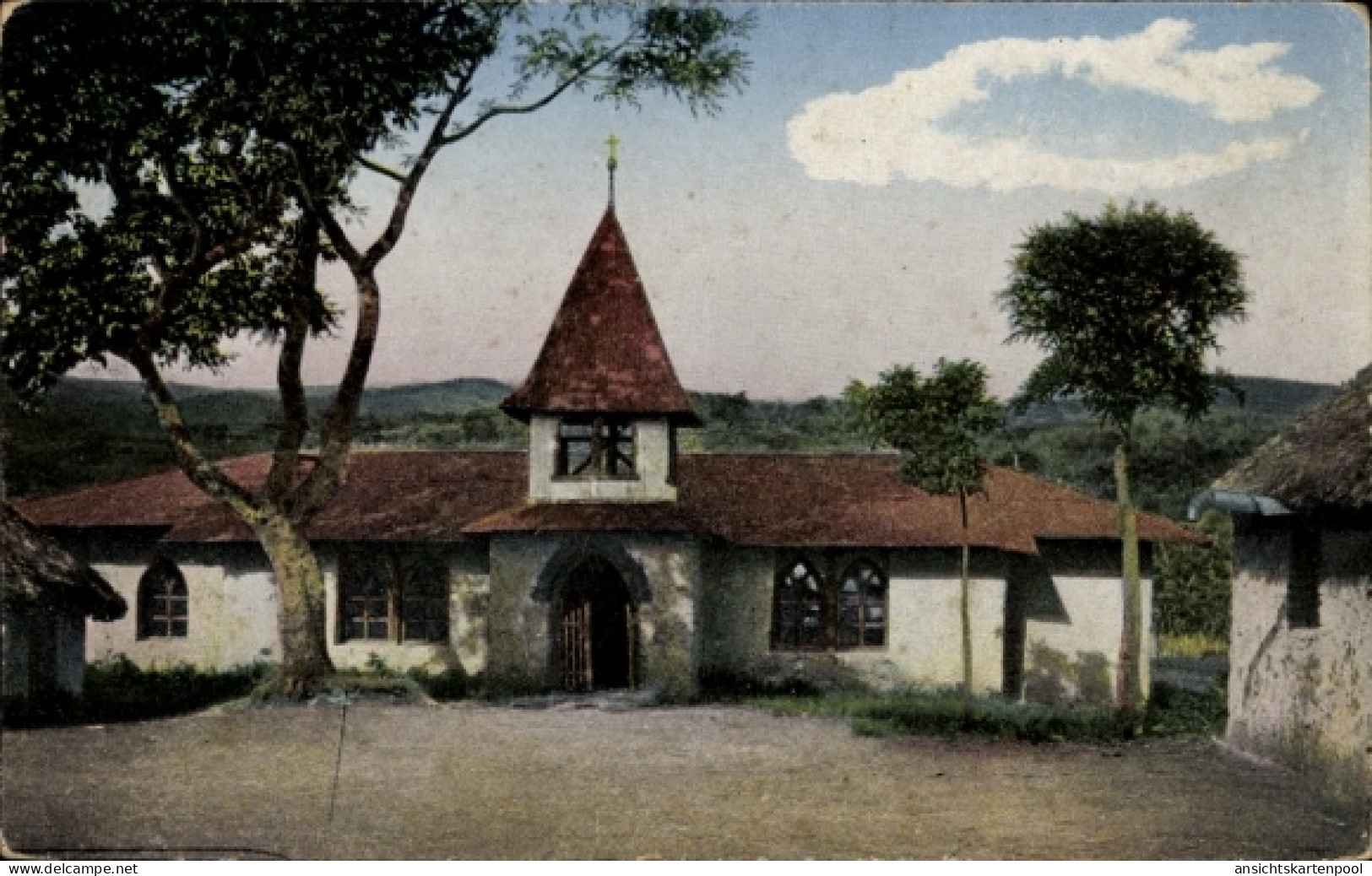 CPA Moschi Tansania, Blick auf die Kirche, Kilimandjaro