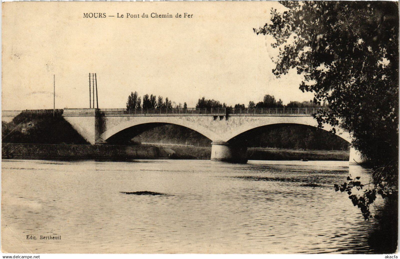 CPA Mours Pont du Chemin de Fer (1318194)