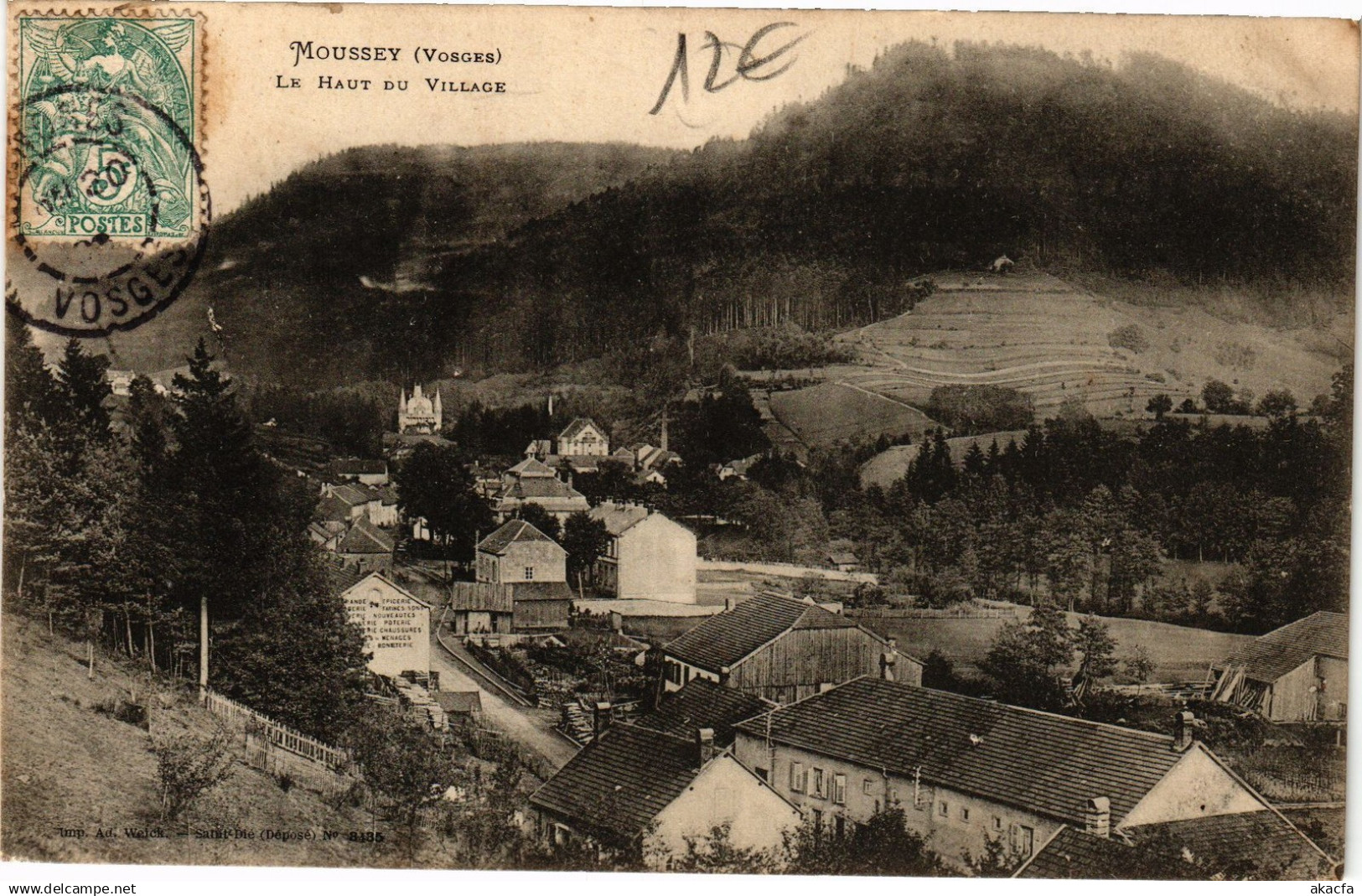 CPA MOUSSEY Le Haut du Village (200527)
