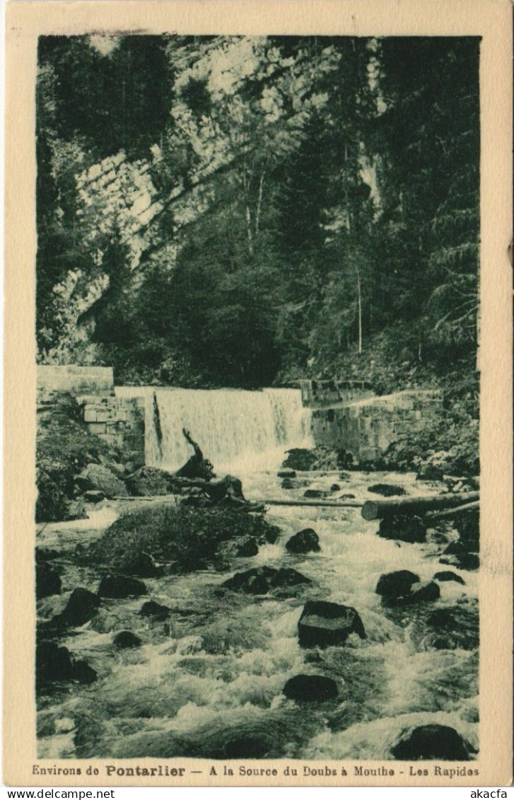 CPA MOUTHE A la Source du Doubs a Mouthe - Les Rapides (1115802)