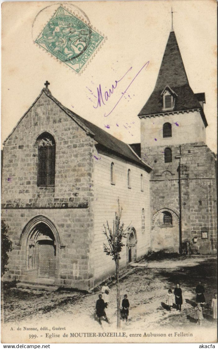 CPA MOUTIER-d'AHUN Eglise - Entre Aubusson et Felletin (1143962)