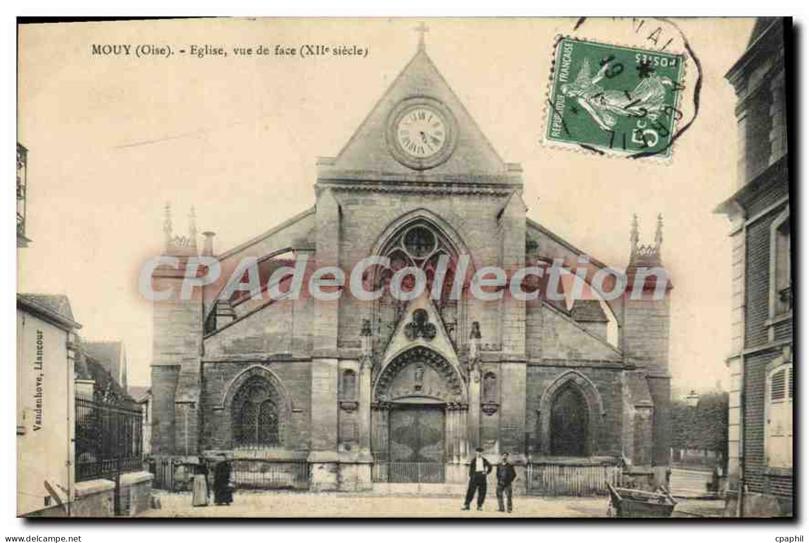 CPA Mouy Eglise Vue De Face