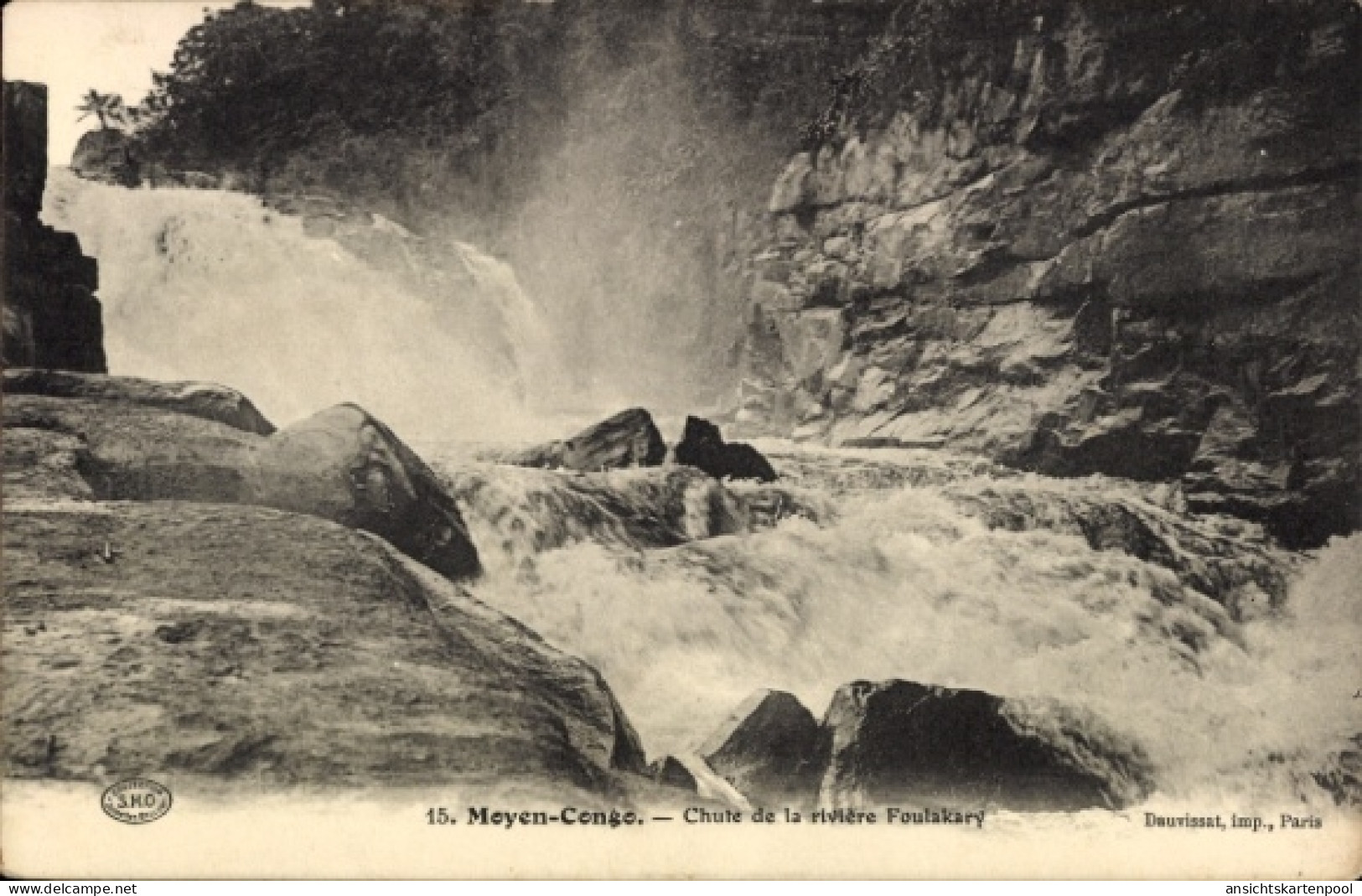 CPA Moyen Congo Französisch Kongo, Fall des Foulakary