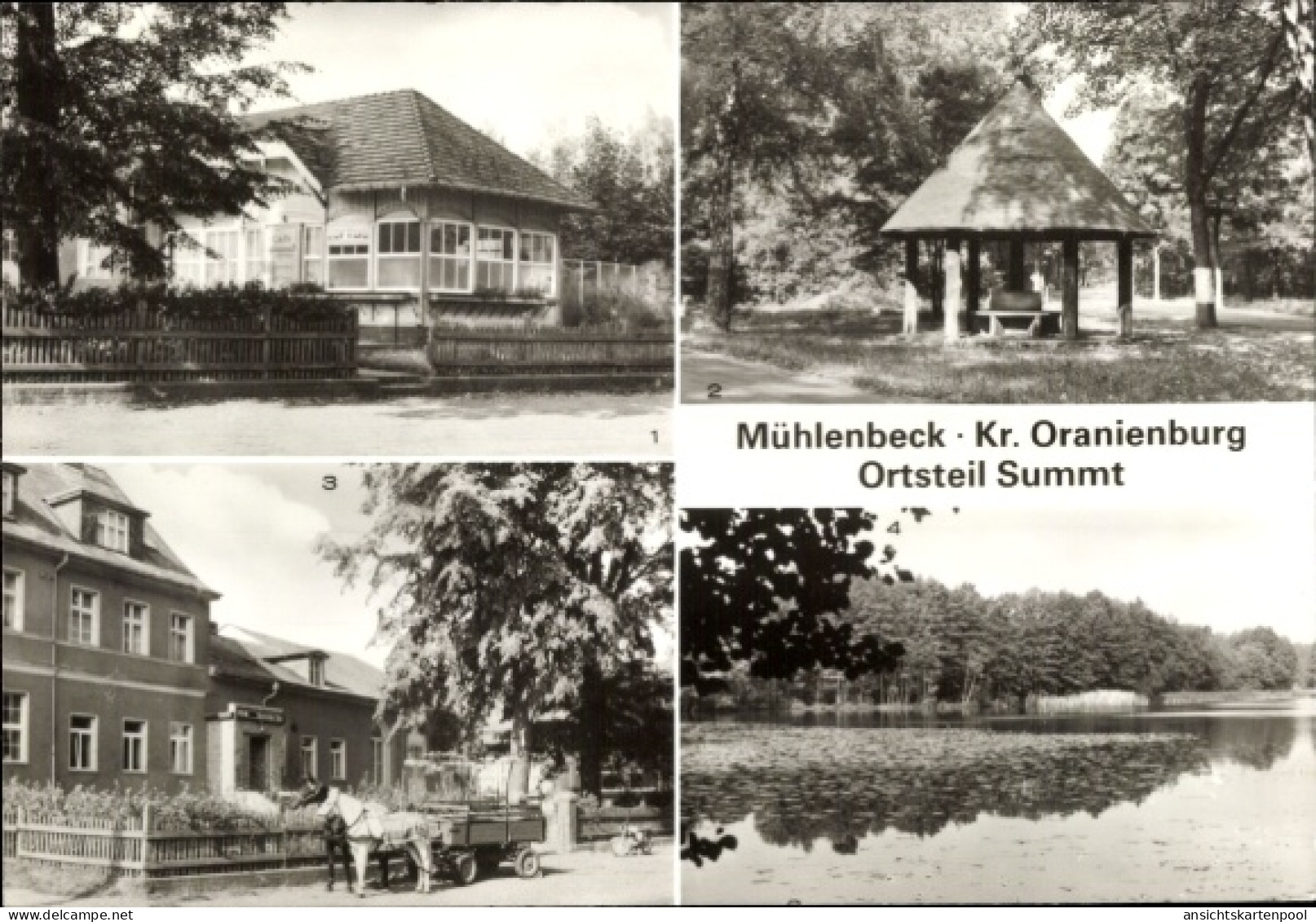 CPA Mühlenbeck Ortsteil Summt Oberhavel, Cafè Summter See, Gaststätte, Pavillon