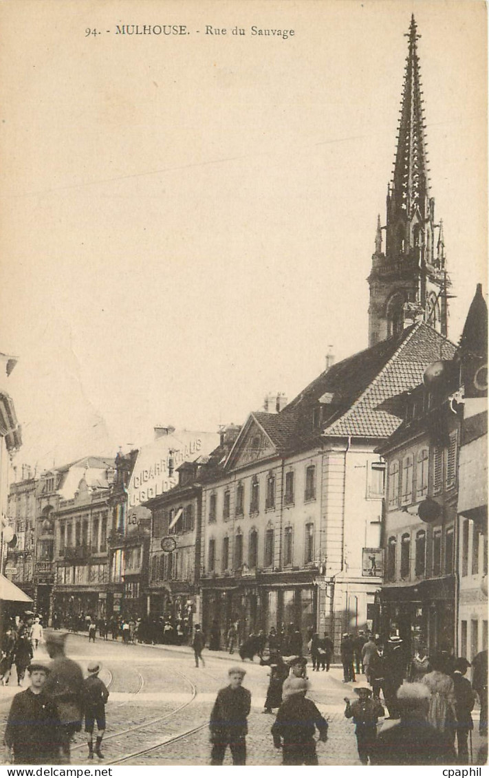 CPA Mulhouse Rue du Sauvage