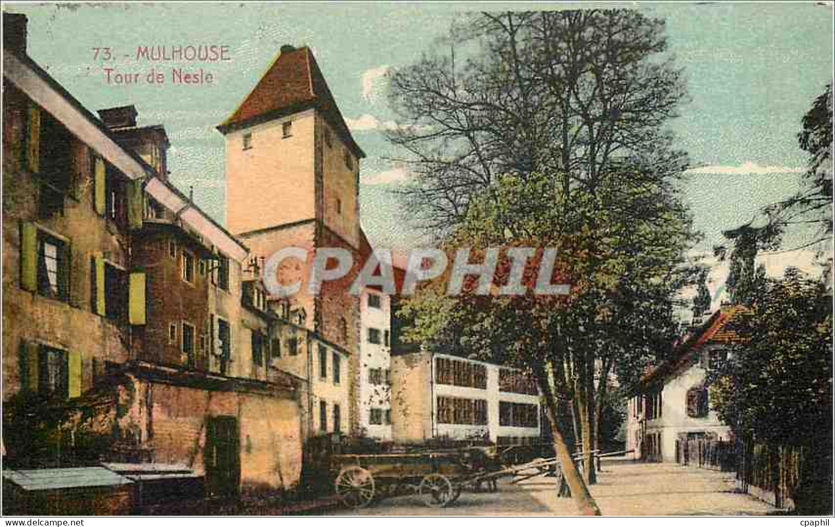 CPA Mulhouse Tour de Nesle