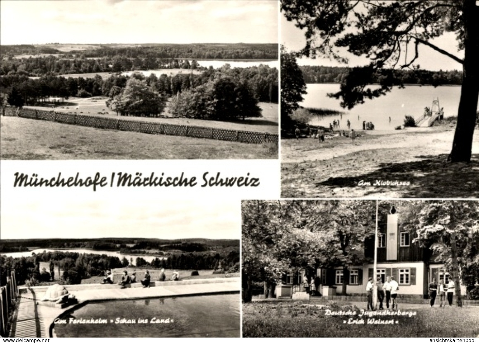 CPA Münchehofe Müncheberg, Ferienheim Schau ins Land, Jugendherberge Erich Weinert, Klobichsee