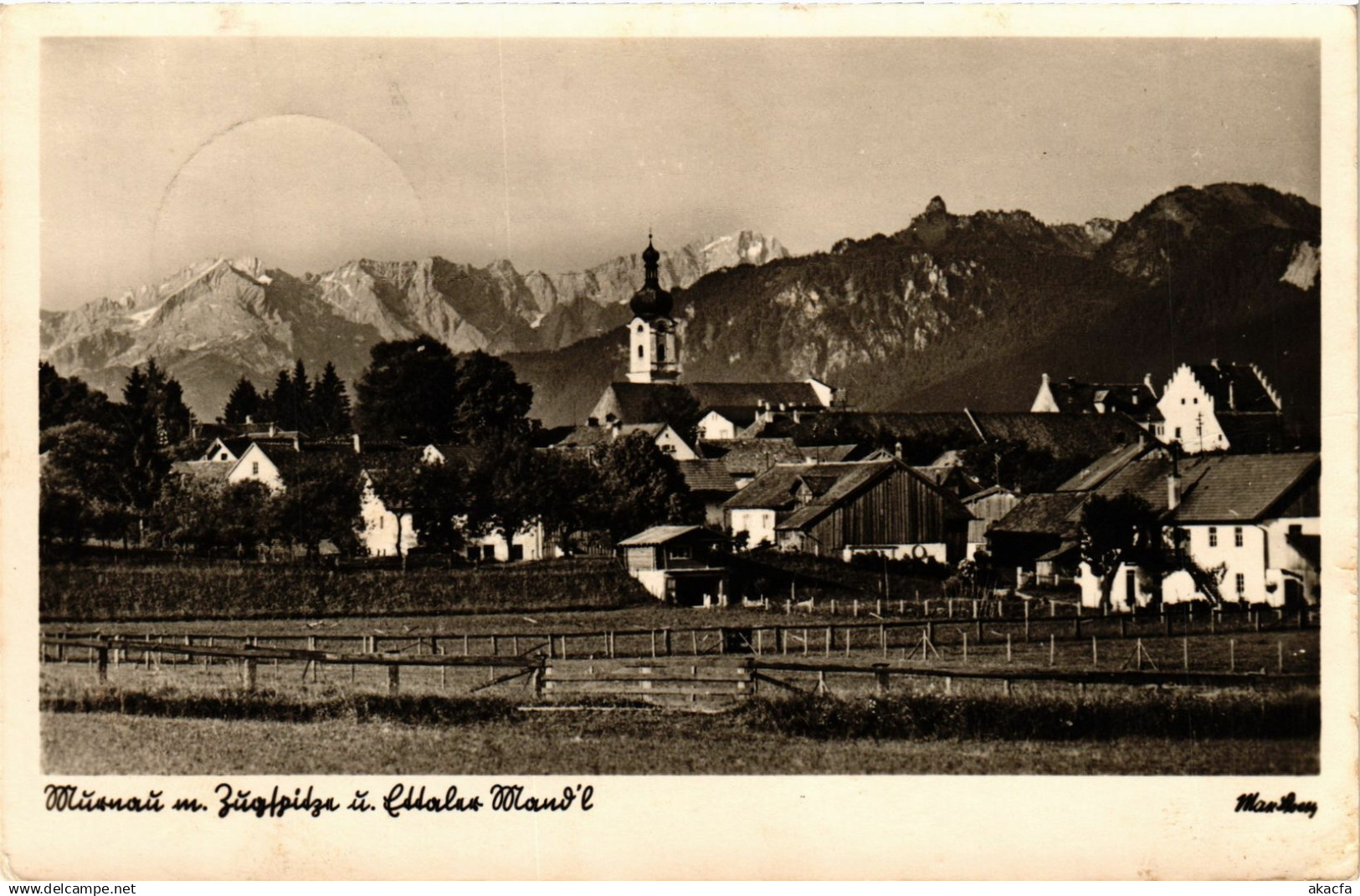CPA Murnau mit Zugspitze GERMANY (968895)