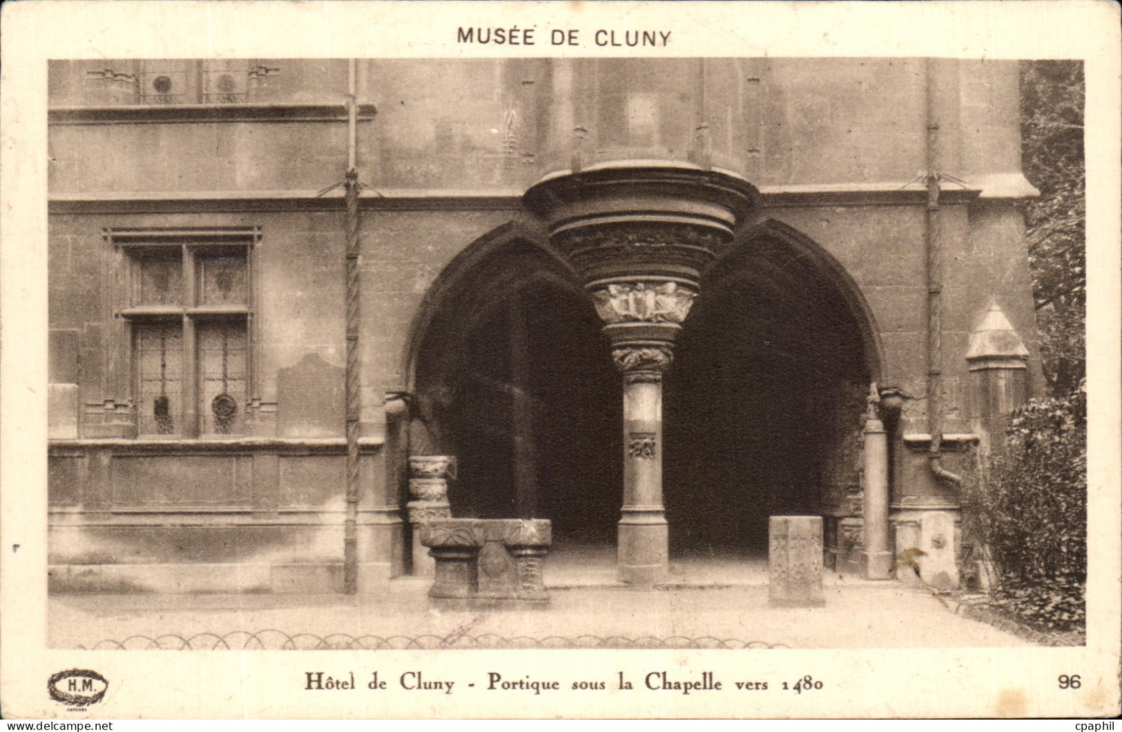 CPA Musee De Cluny Hotel de cluny Portique sous la chapelle vers 1480