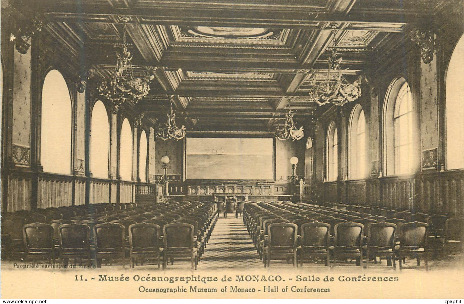 CPA Musée Océanographique de MONACO- Salle de Conférence