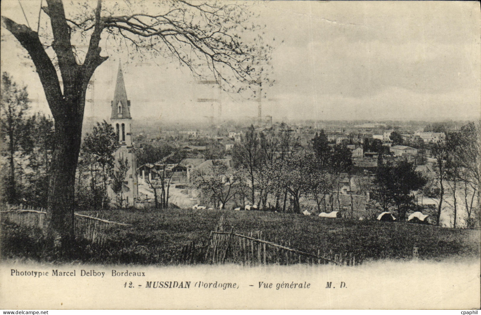 CPA Mussidan Vue Generale