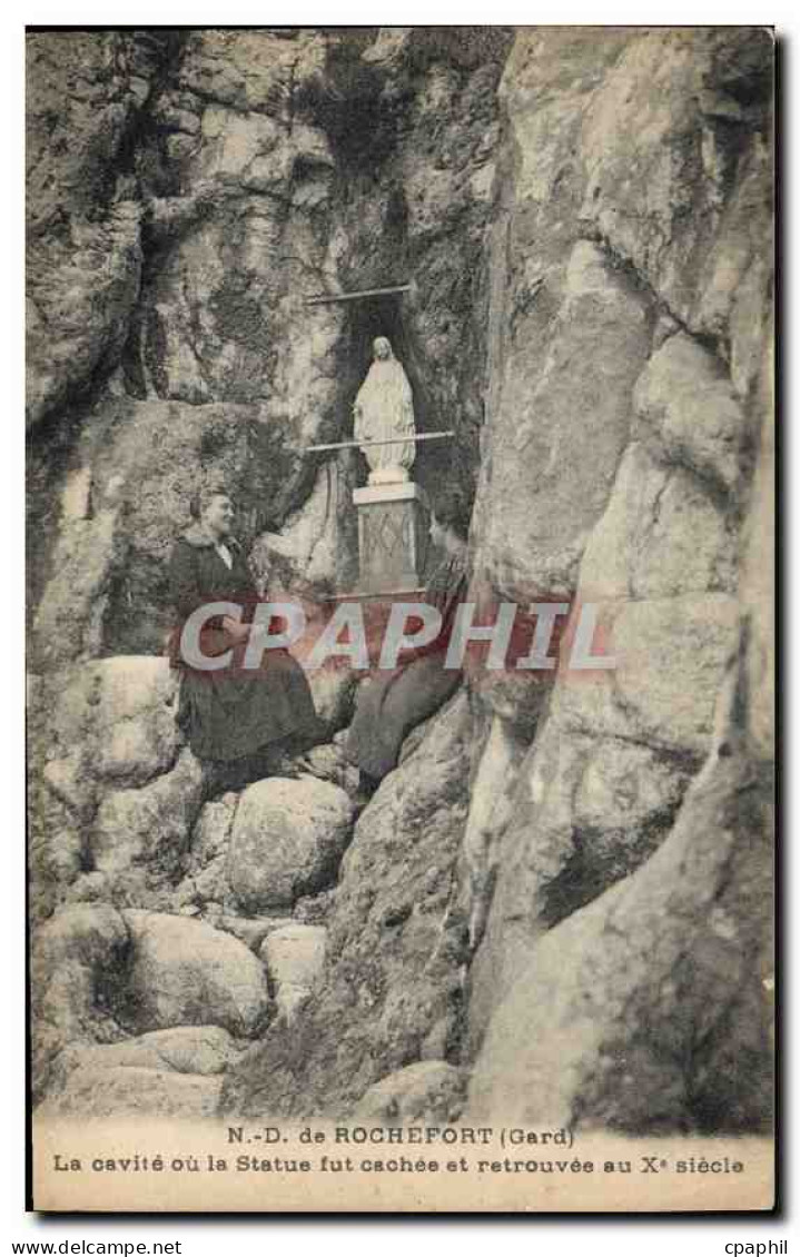 CPA N D de Rochefort Gard La calvite ou la Statue