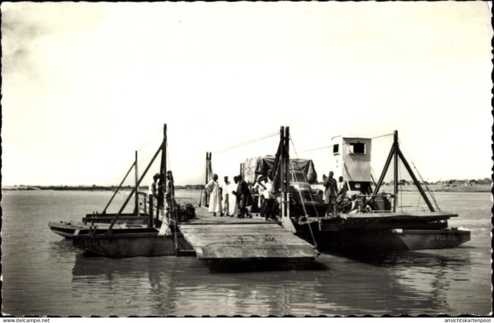 CPA N Djamena Fort Lamy Tschad, Bac sur le Chari