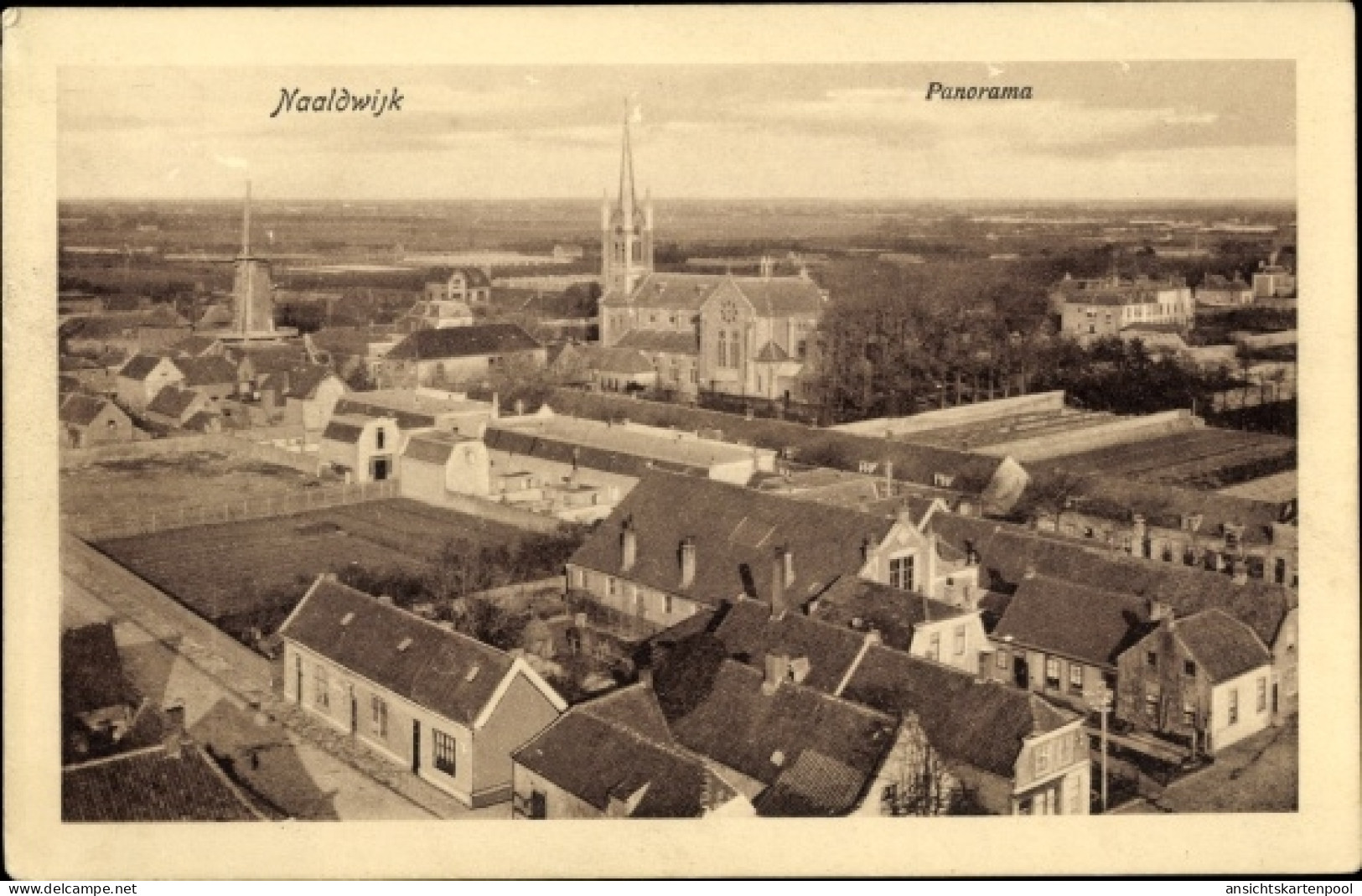 CPA Naaldwijk Südholland, Panorama