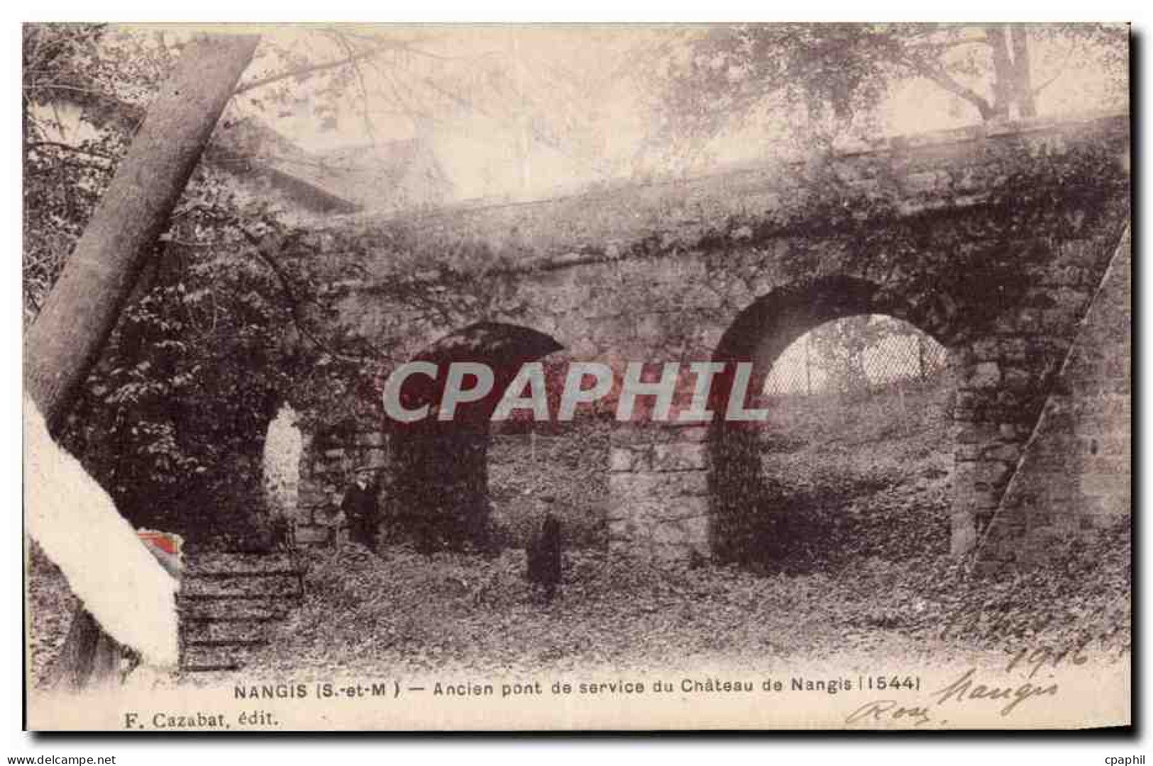 CPA Nangis Ancien pont de service du chateau de Nangis (1544)