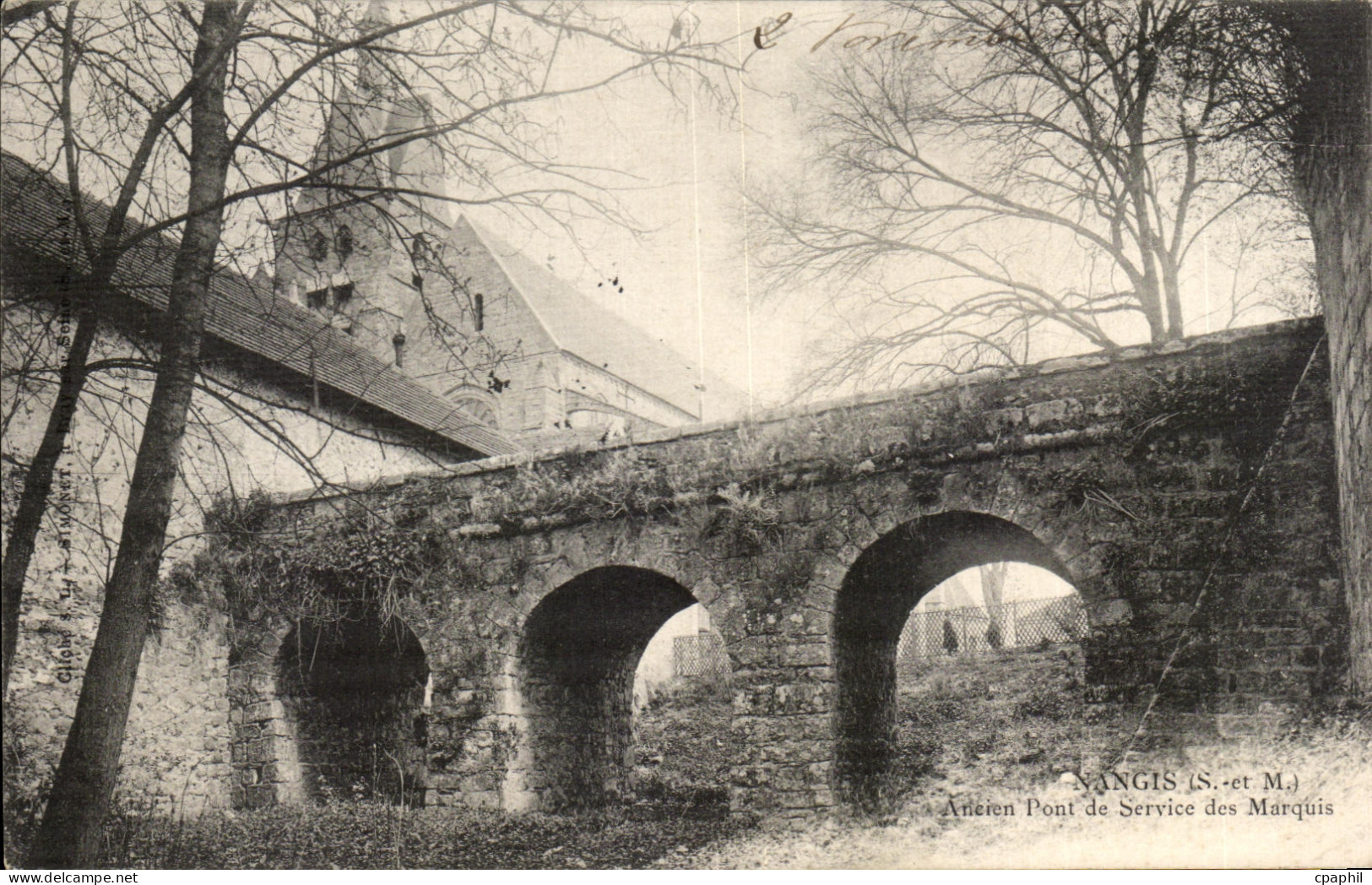 CPA Nangis Aneren Pont de Service des Marquis