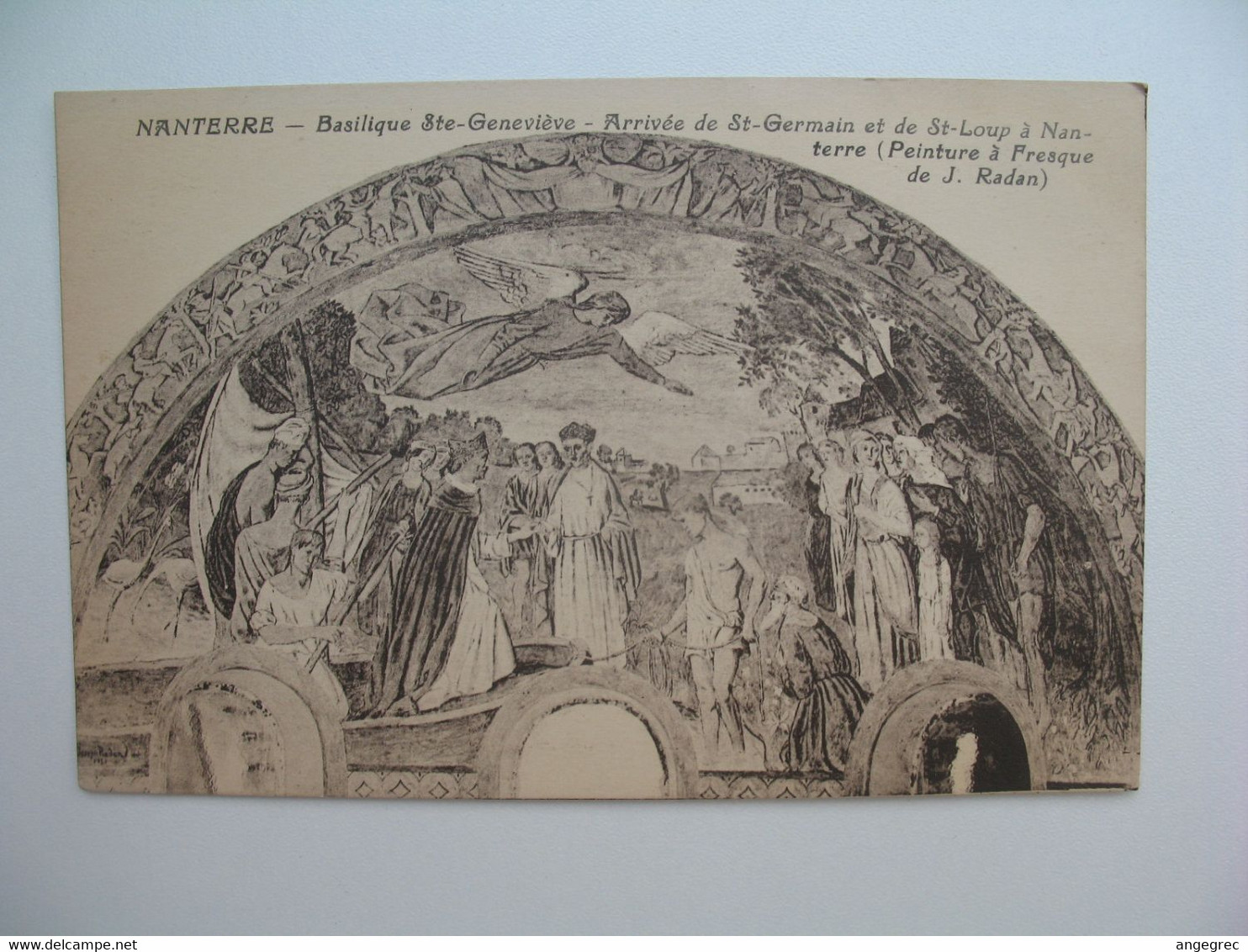 CPA  Nanterre Basilique Sainte-Geneviève Arrivée de St-Germain et de St-Loup