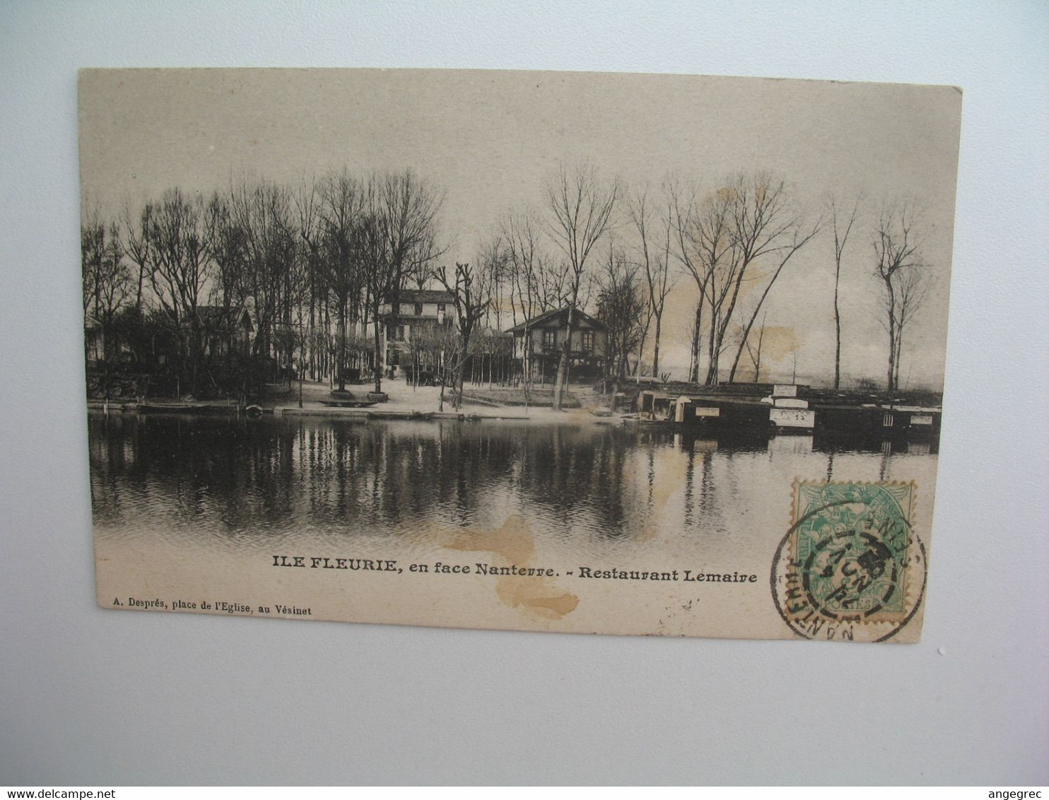 CPA   Nanterre l' île fleurie Restaurant Lemaire