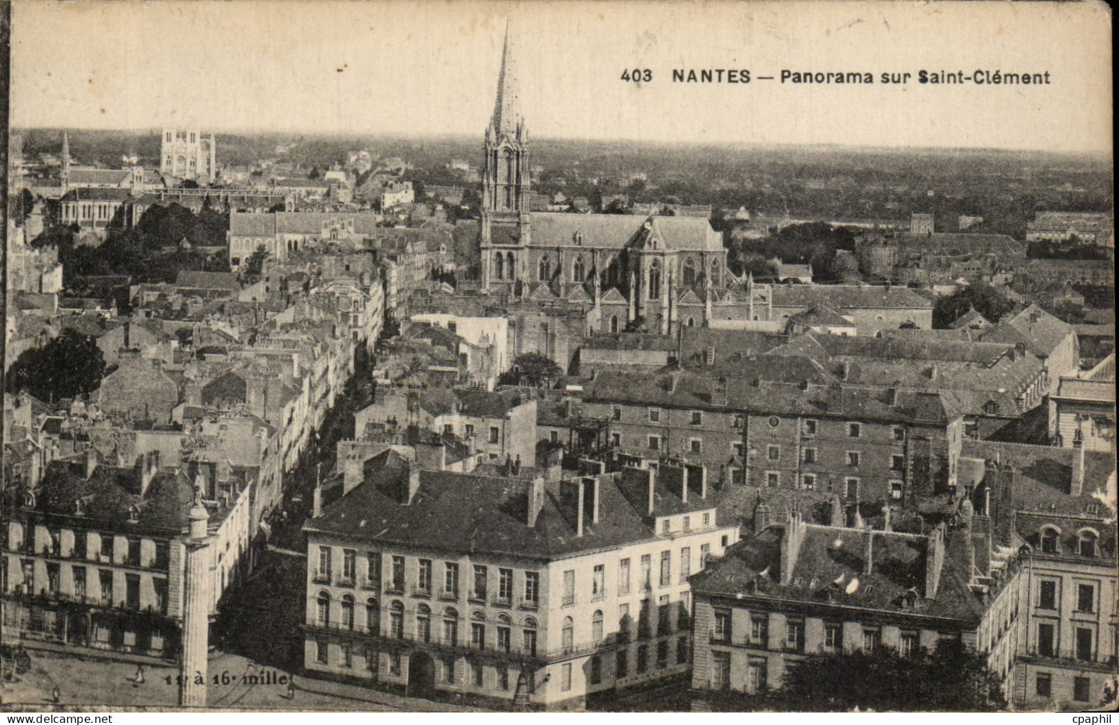 CPA Nantes Panorama sur Saint Clement