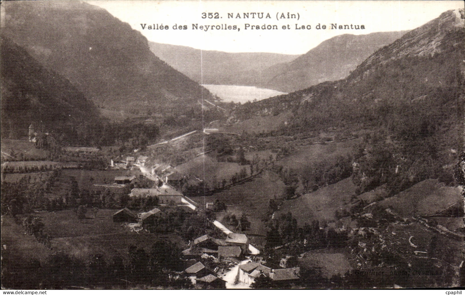 CPA Nantua Ain Vallee des Neyrolles Pradon et Lac de Nantua