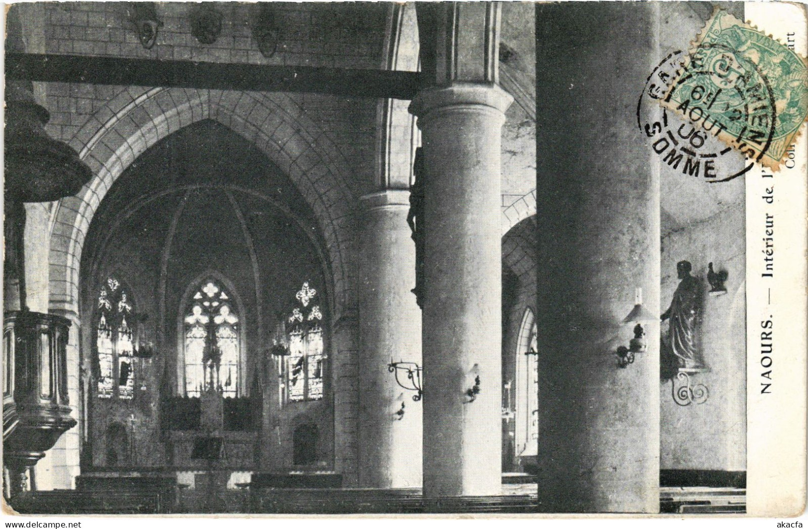 CPA Naours interieur de l'eglise (1498094)
