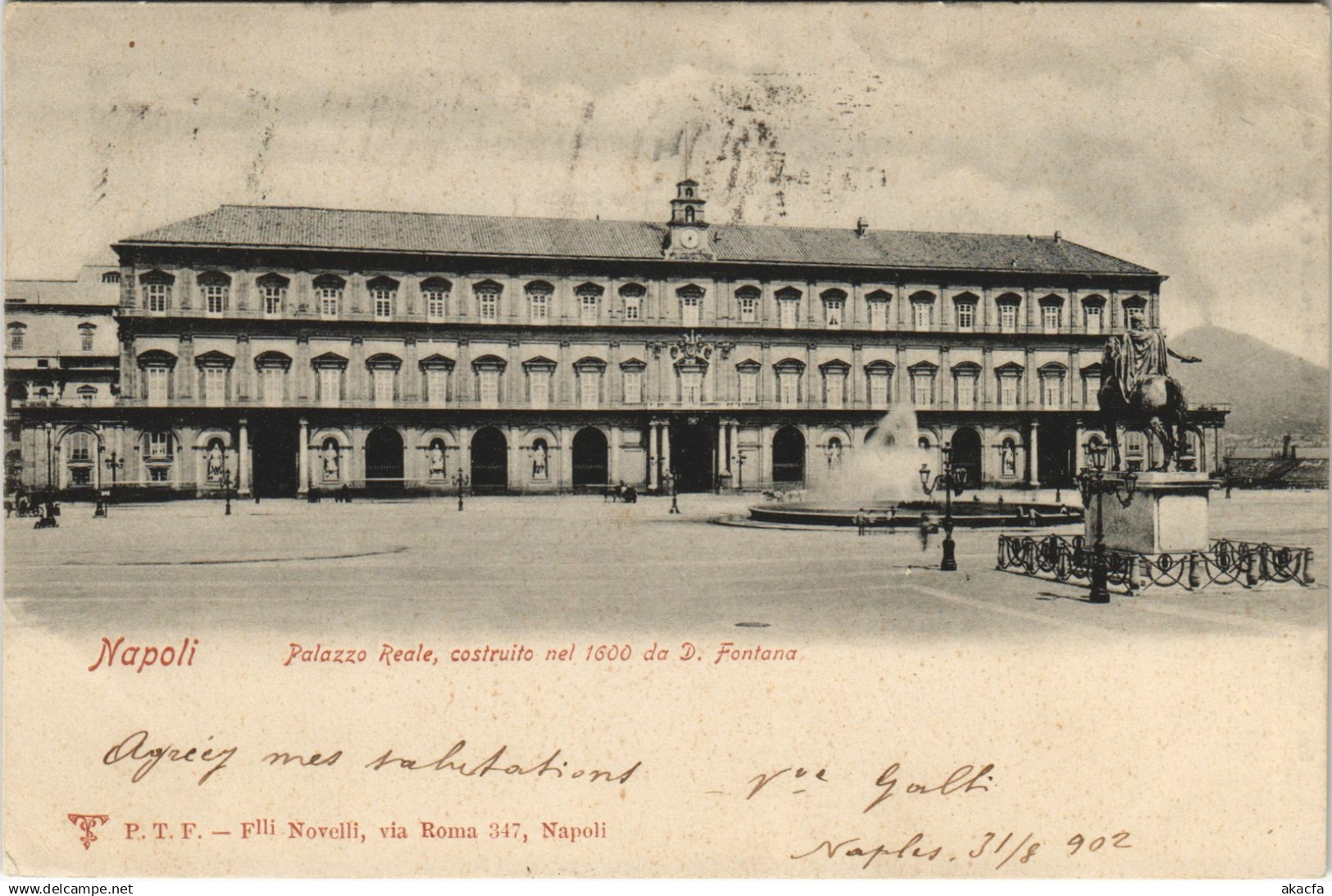 CPA NAPOLI Palazzo Reale ITALY (15399)