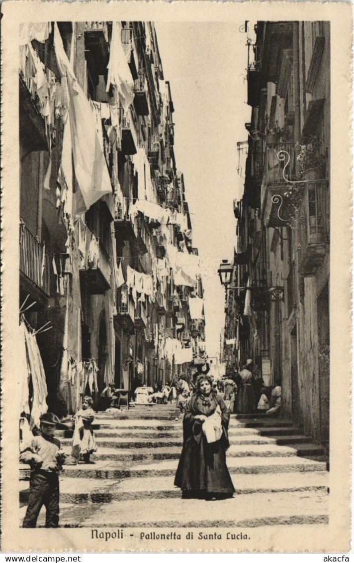 CPA NAPOLI Pallonetta di Santa Lucia ITALY (14663)