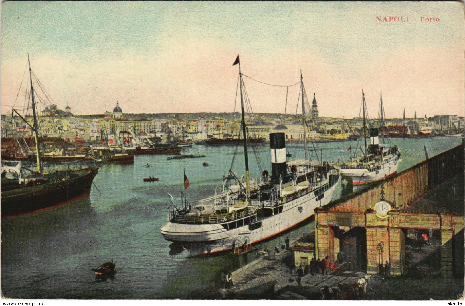 CPA NAPOLI Porto ITALY (15463)