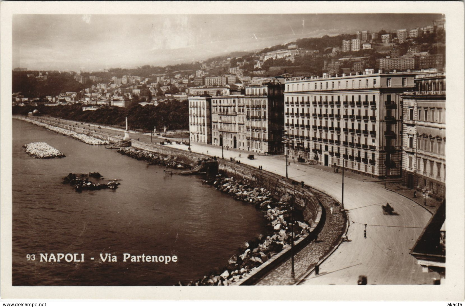 CPA NAPOLI Via Partenope ITALY (15413)
