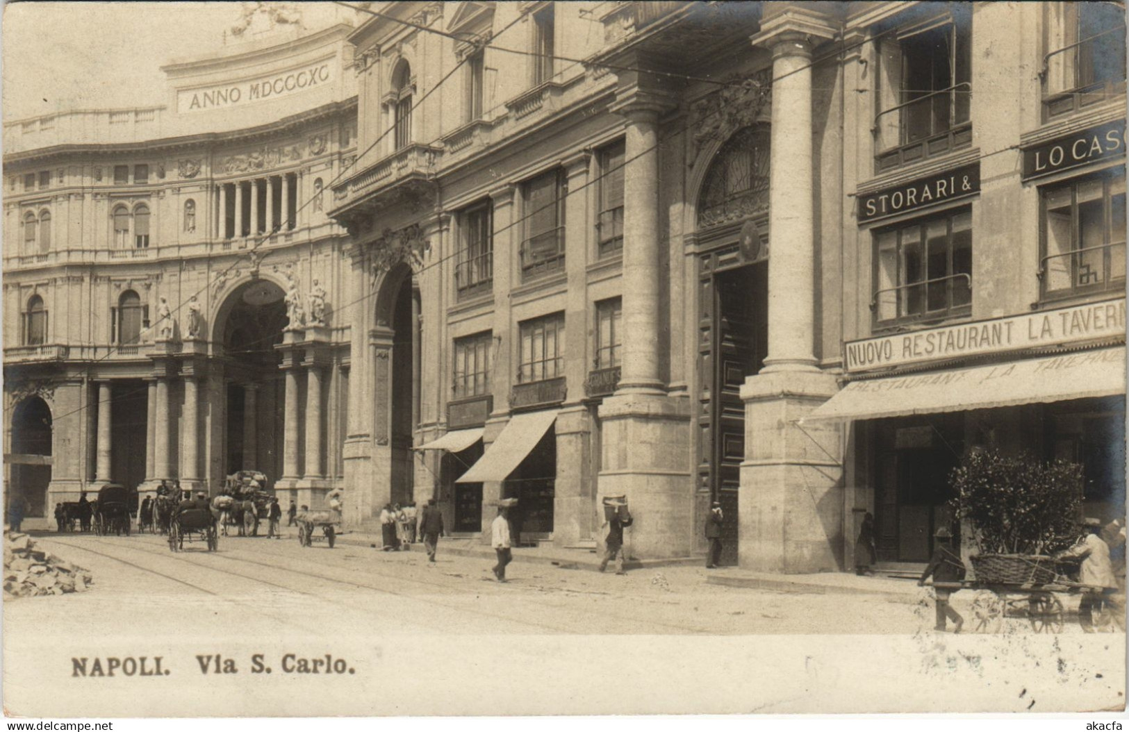 CPA NAPOLI Via S.Carlo ITALY (14765)