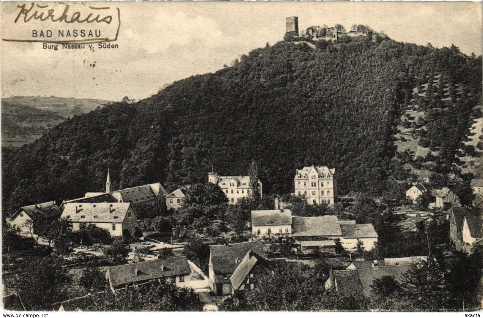 CPA Nassau- Burg Nassau vom Berg Nassau GERMANY (1029493)