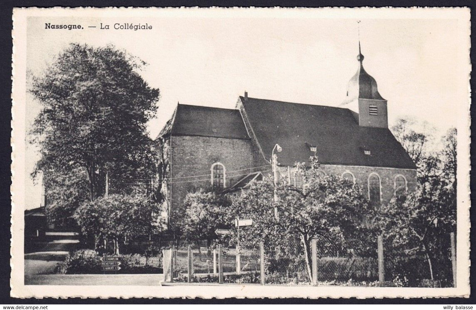 +++ CPA - NASSOGNE - La Collégiale  //