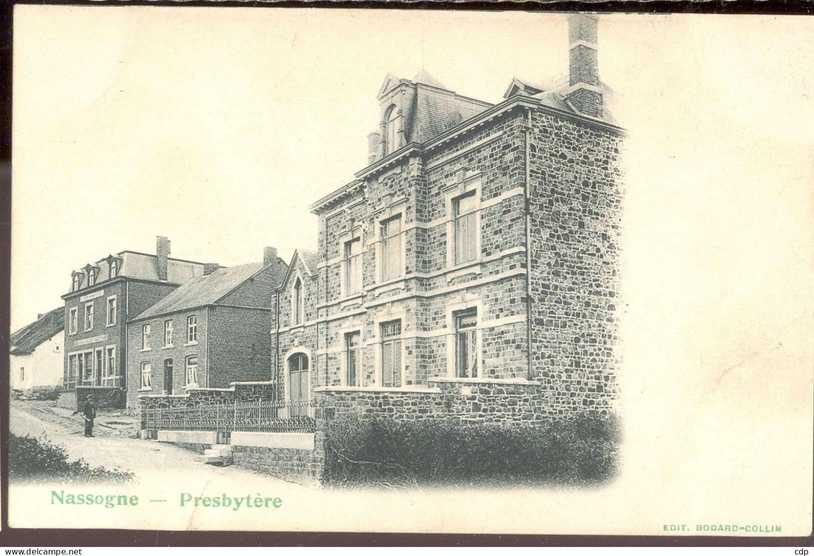 cpa nassogne   presbytère
