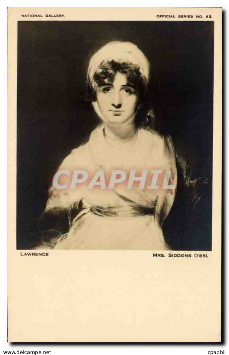 CPA National Gallery Lawrence Mrs Siddons