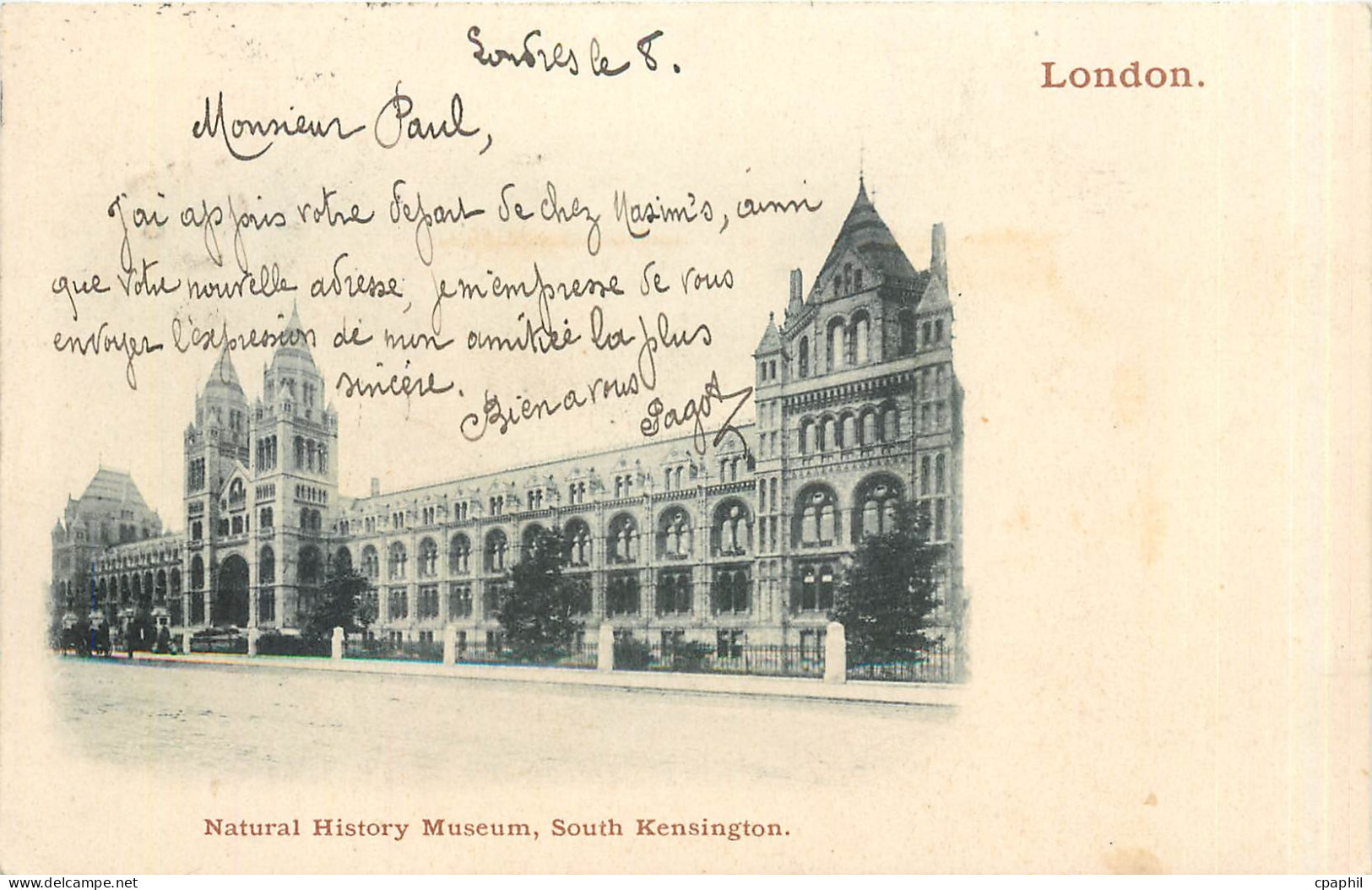 CPA Natural History Museum south Kensington