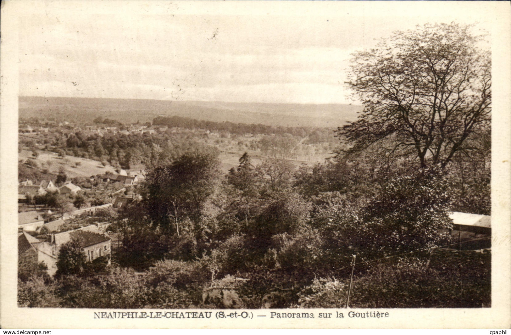 CPA Neauphle Le Chateau Panorama Sur la Gouttiere