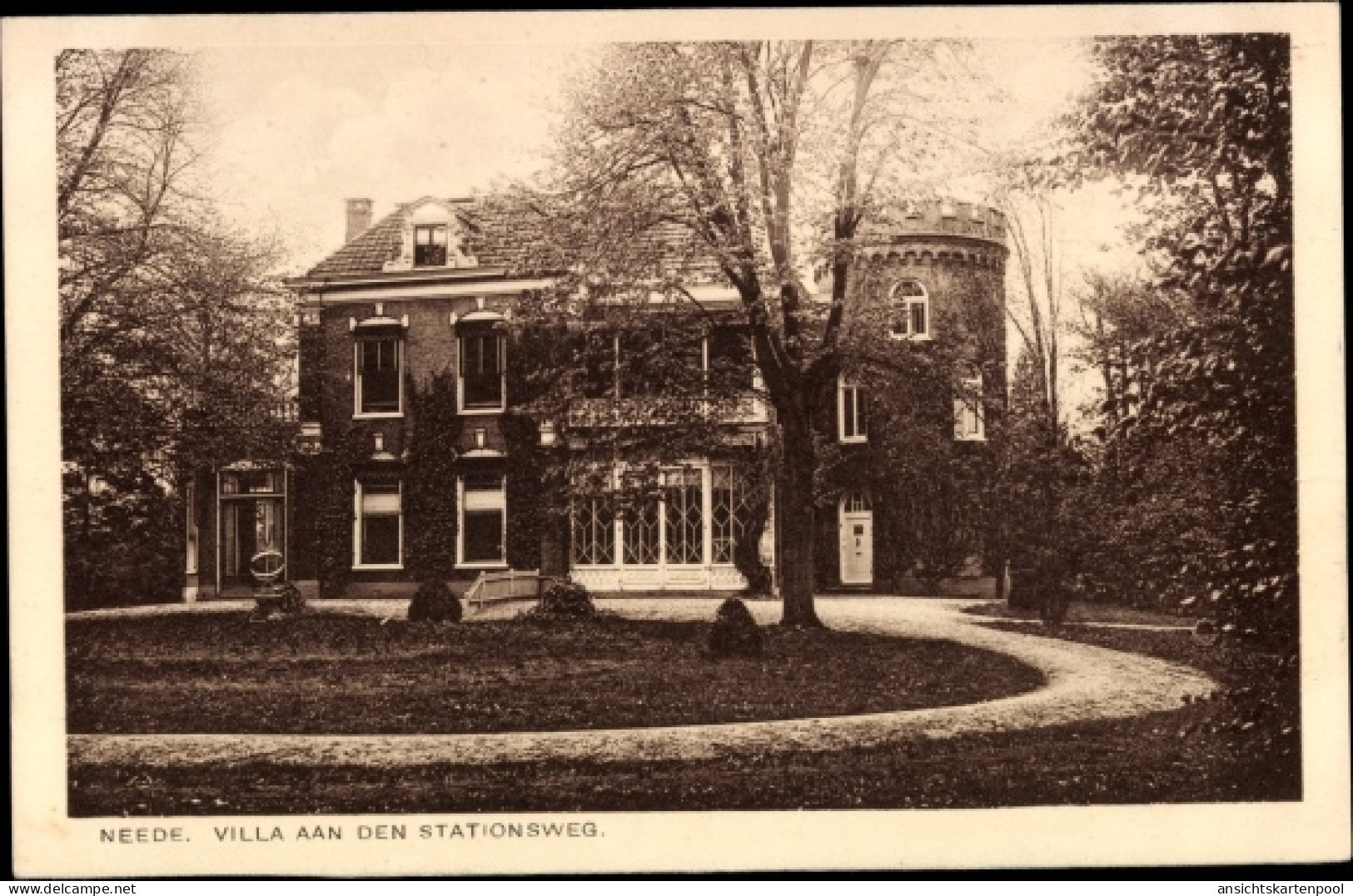 CPA Neede Berkelland Gelderland, Villa aan den Stationsweg