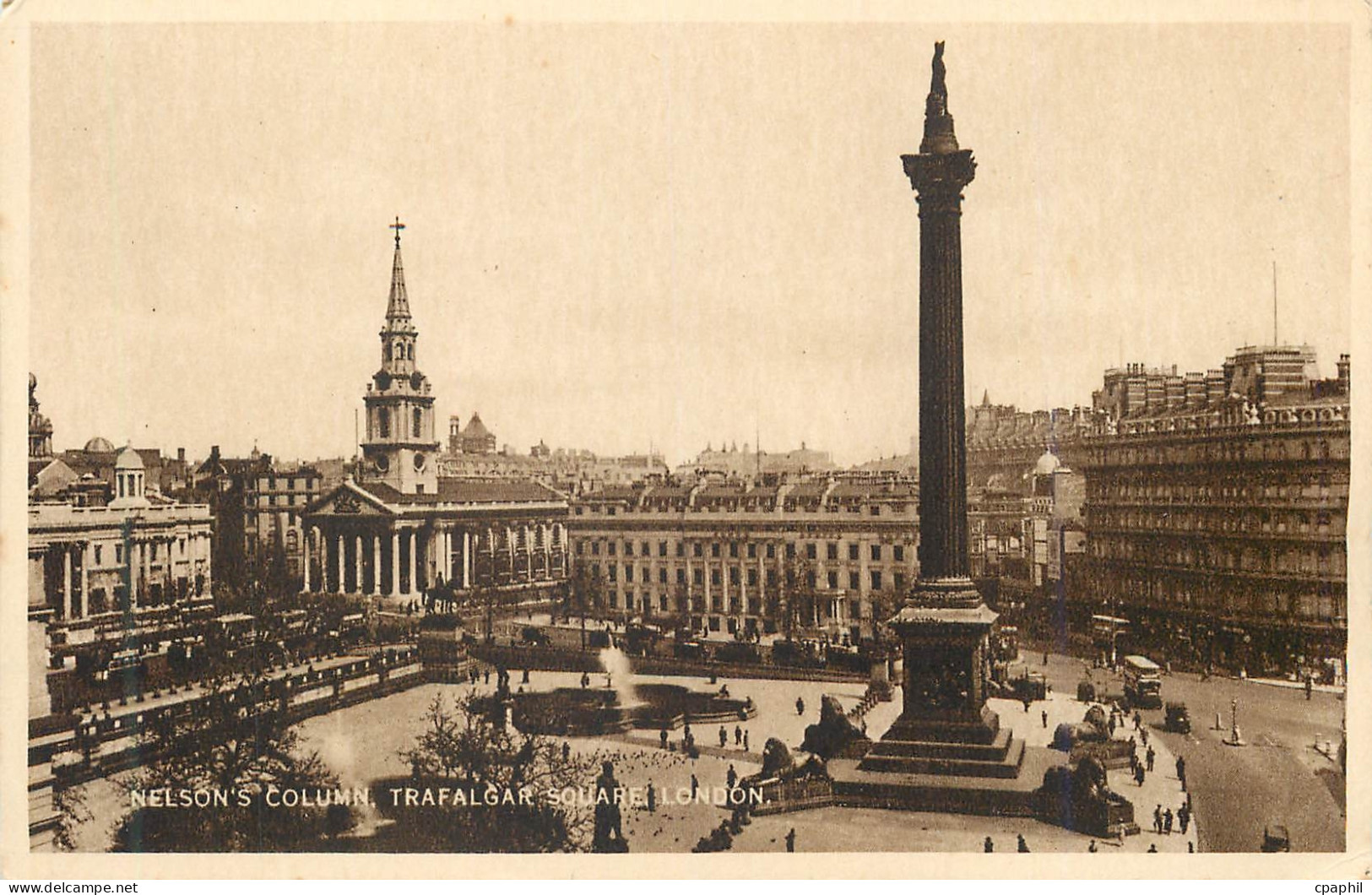 CPA Nelsons Column Trafalgar Square London