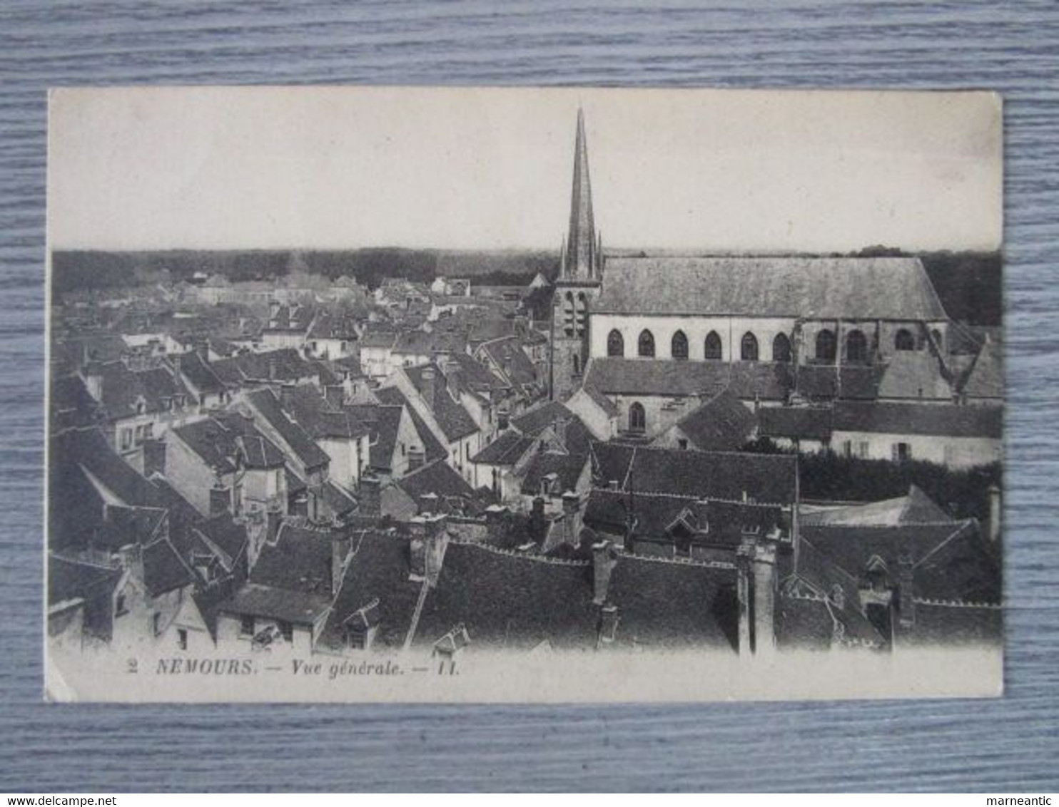 Cpa Nemours (77) vue générale