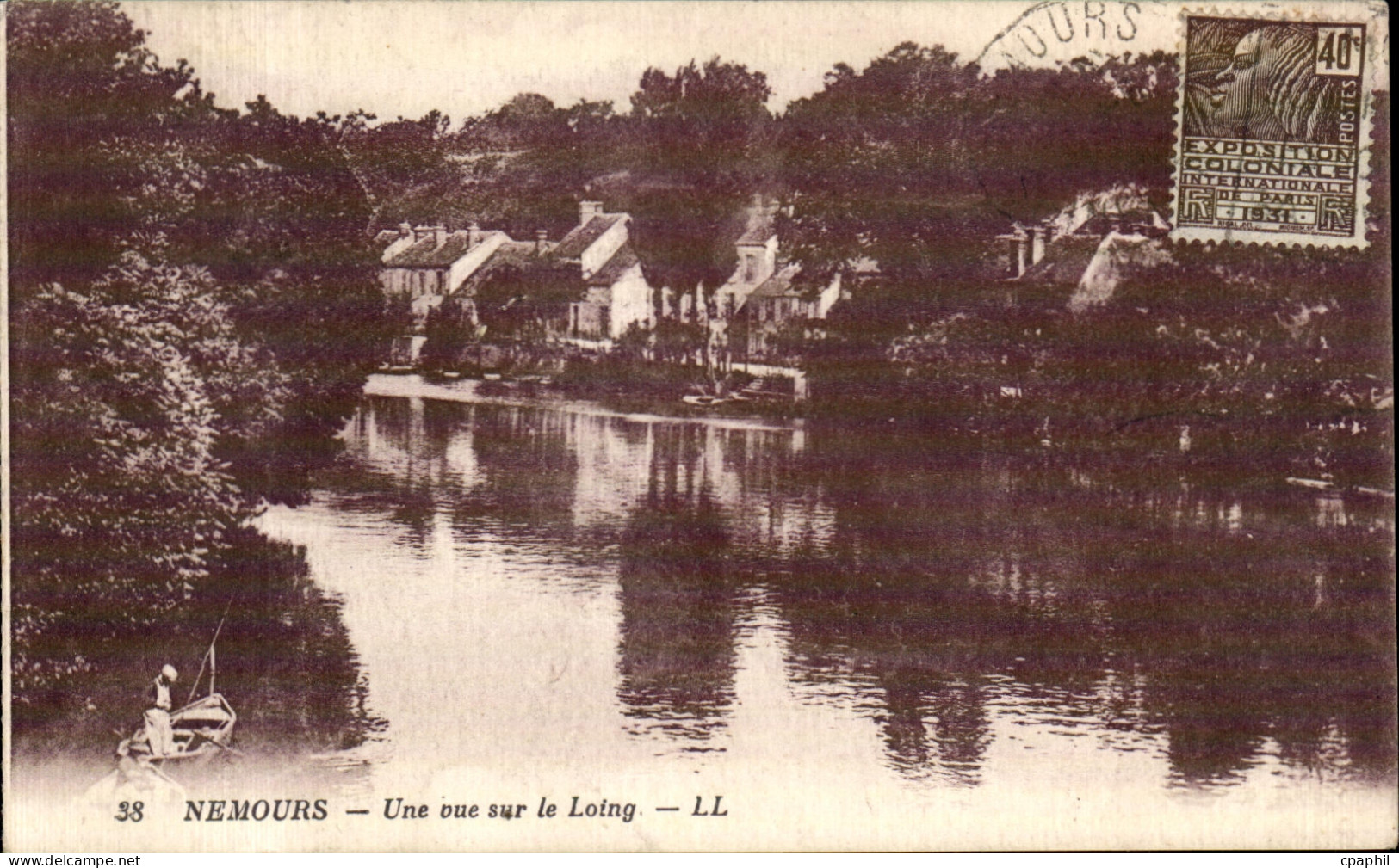 CPA Nemours Une Vue sur Le Loing