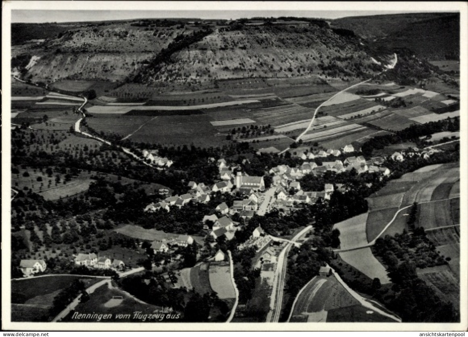 CPA Nenningen Lauterstein, Luftaufnahme