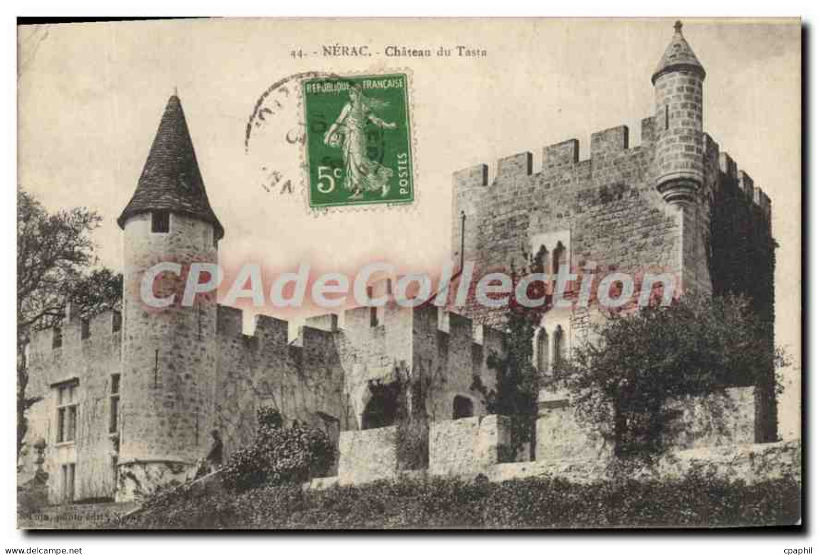 CPA Nerac Chateau Du Tasta