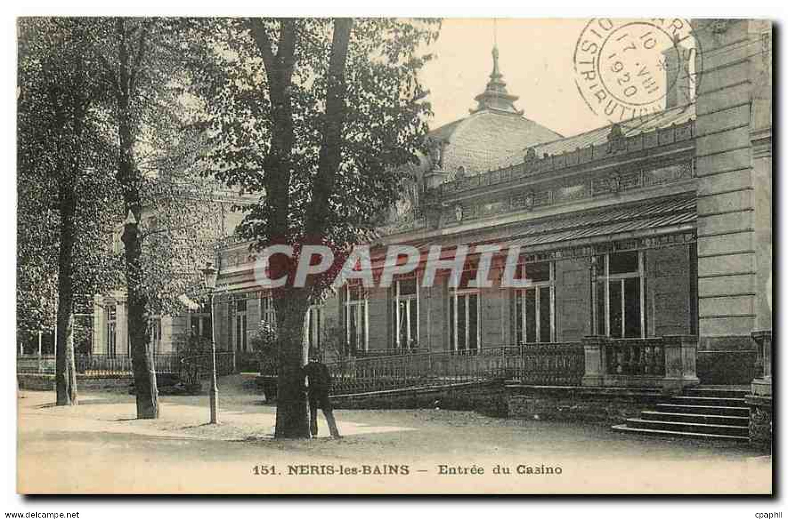 CPA Neris les Bains Entree du Casino